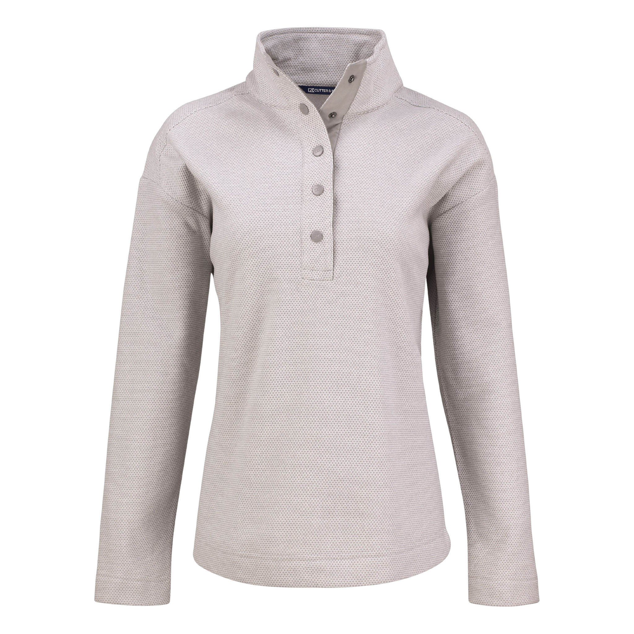 Womens Hunts Point Textured Fleece Snap Pullover