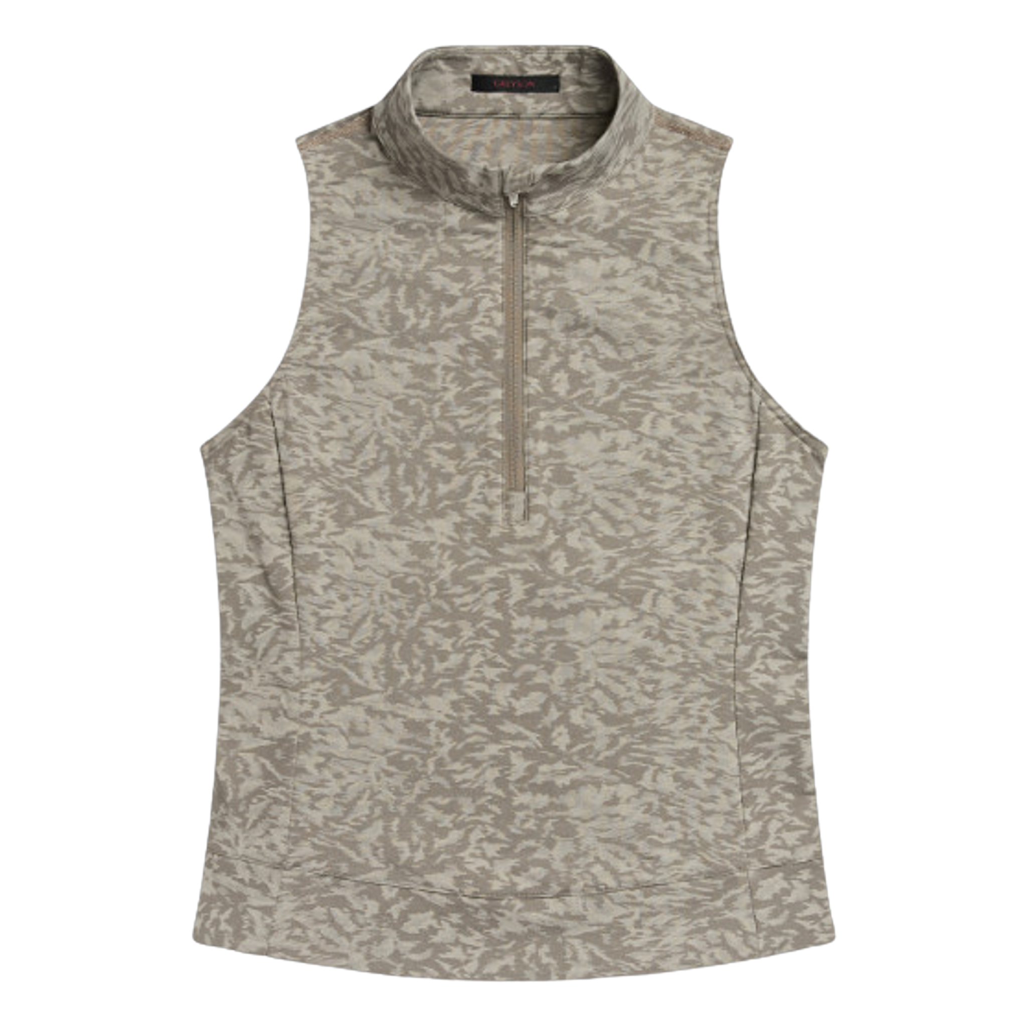Midas Wolf Jacquard Sleeveless Quarter-Zip