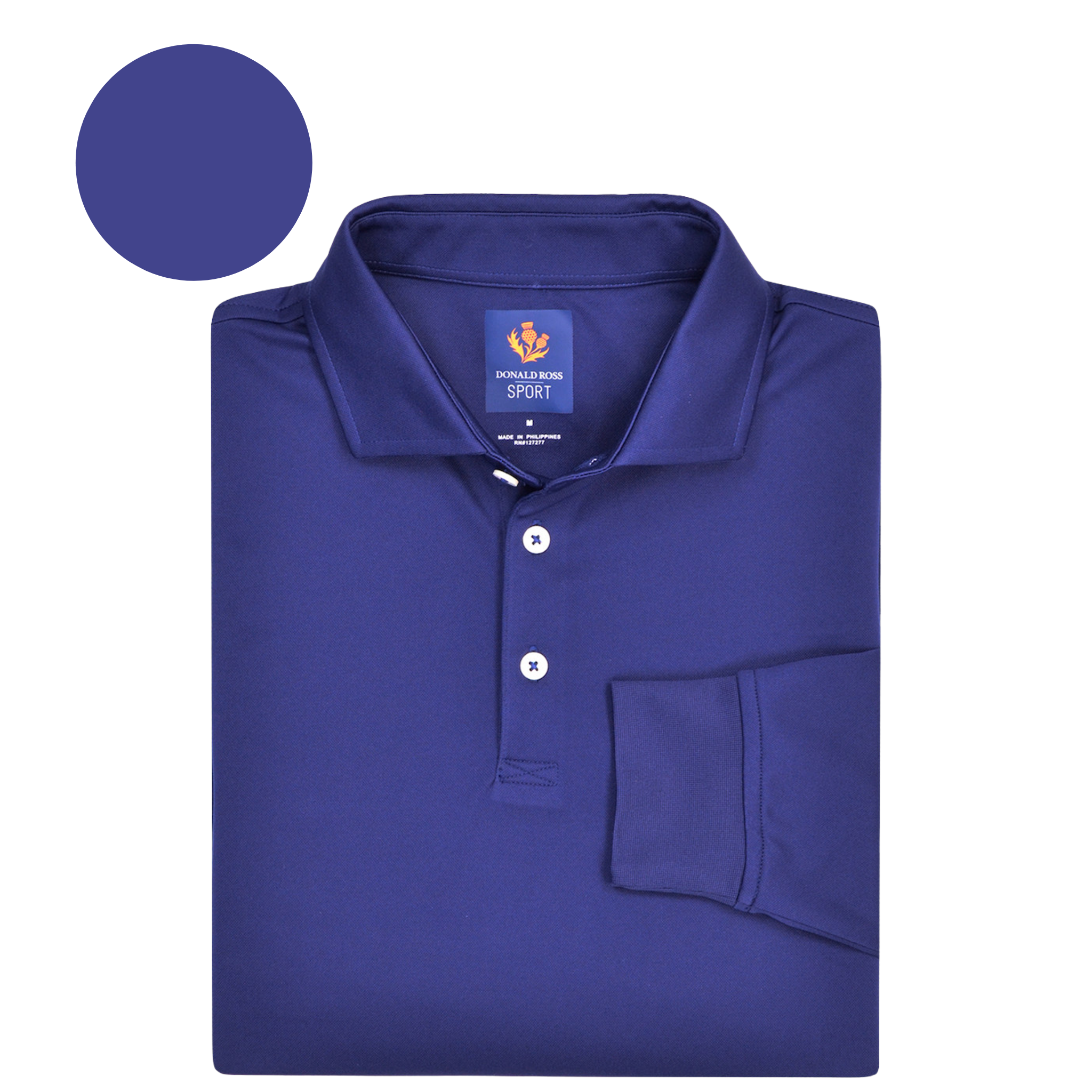 Sport Fit: Long Sleeve Jersey Polo