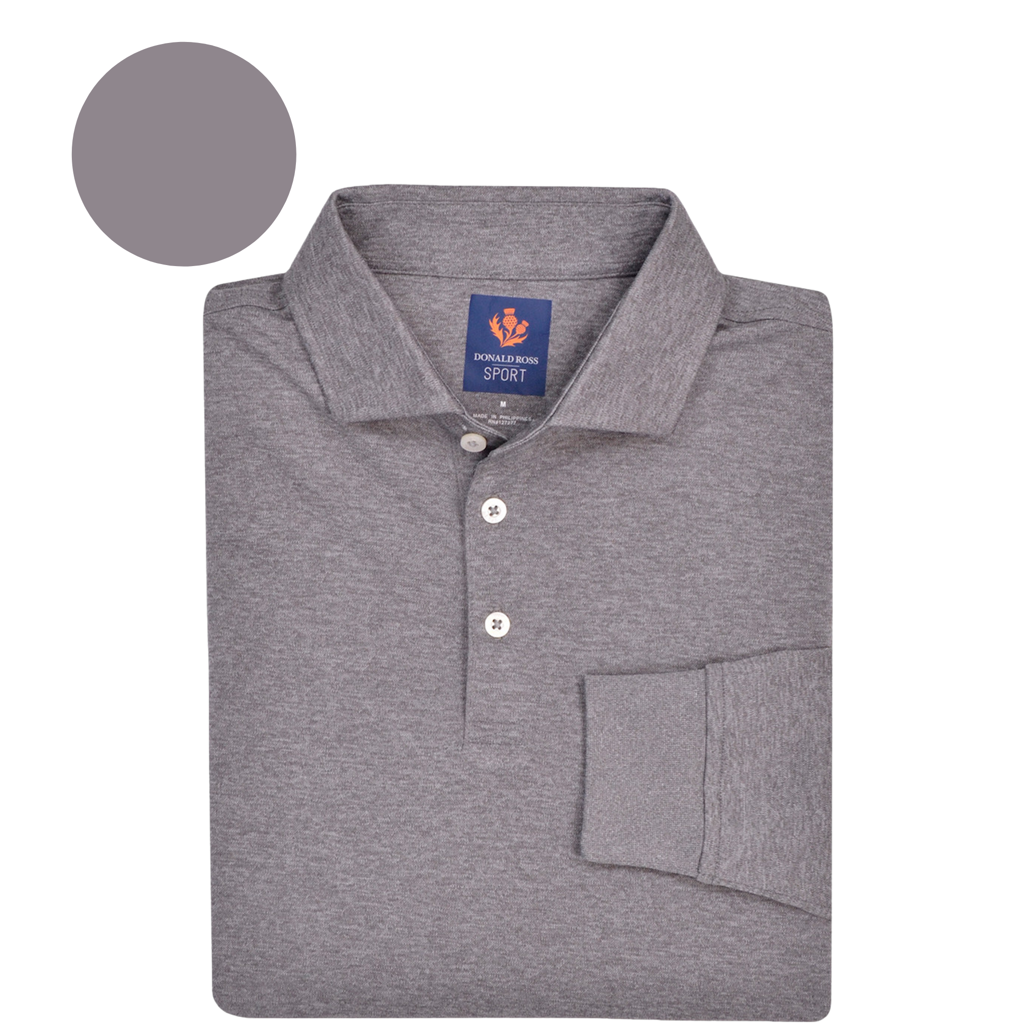 Sport Fit: Long Sleeve Jersey Polo