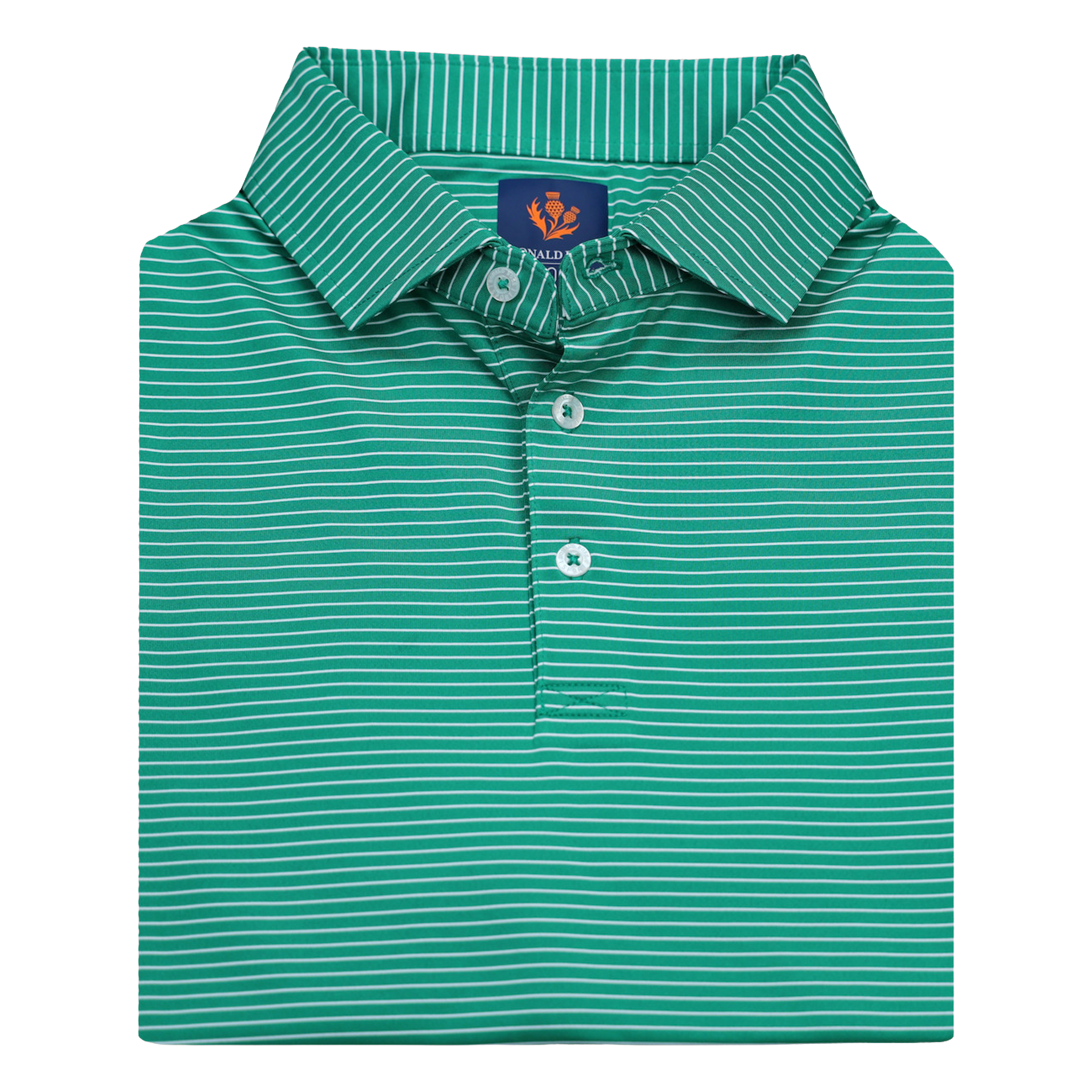 Sport Fit: Jersey Micro Stripe Short Sleeve Polo