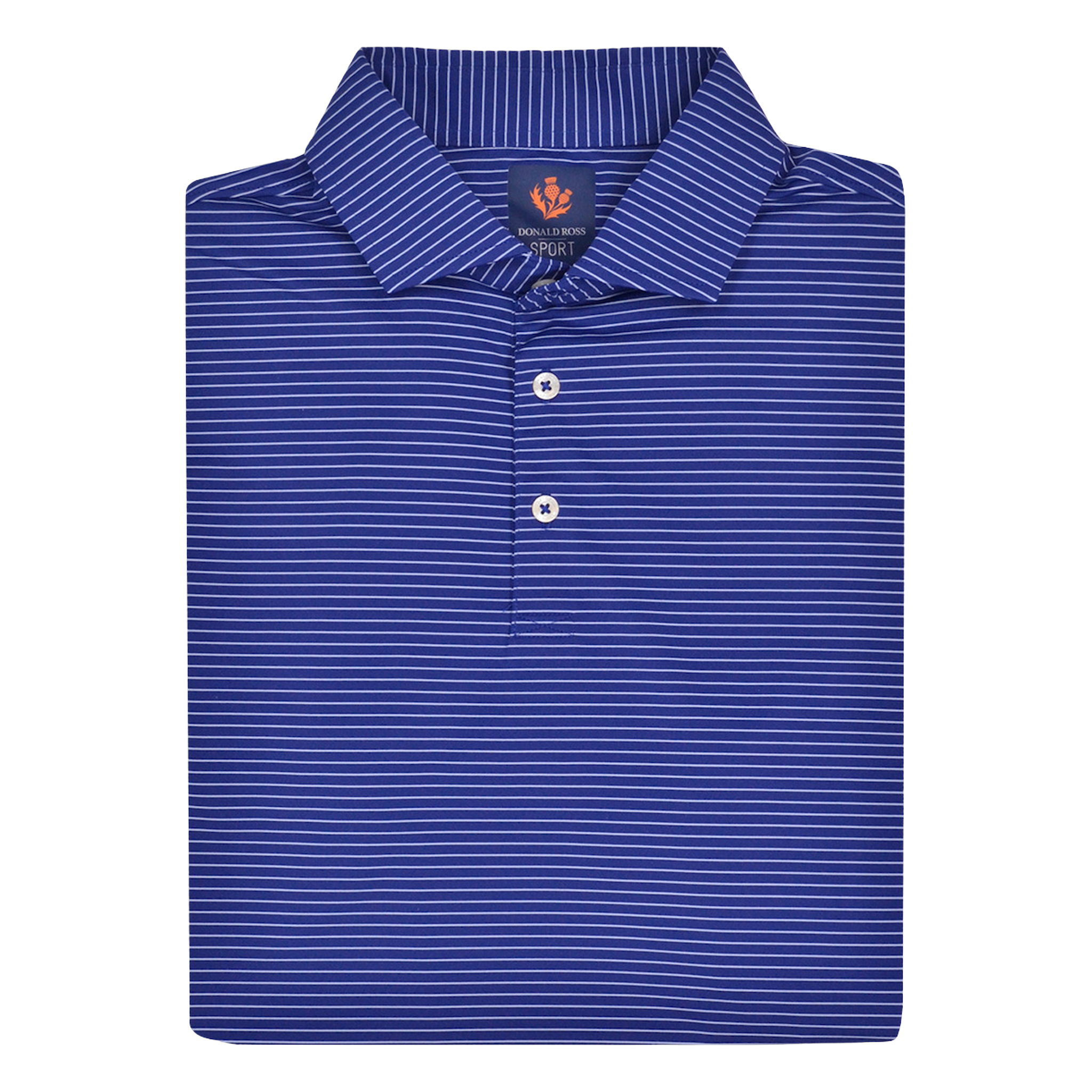 Sport Fit: Jersey Micro Stripe Short Sleeve Polo