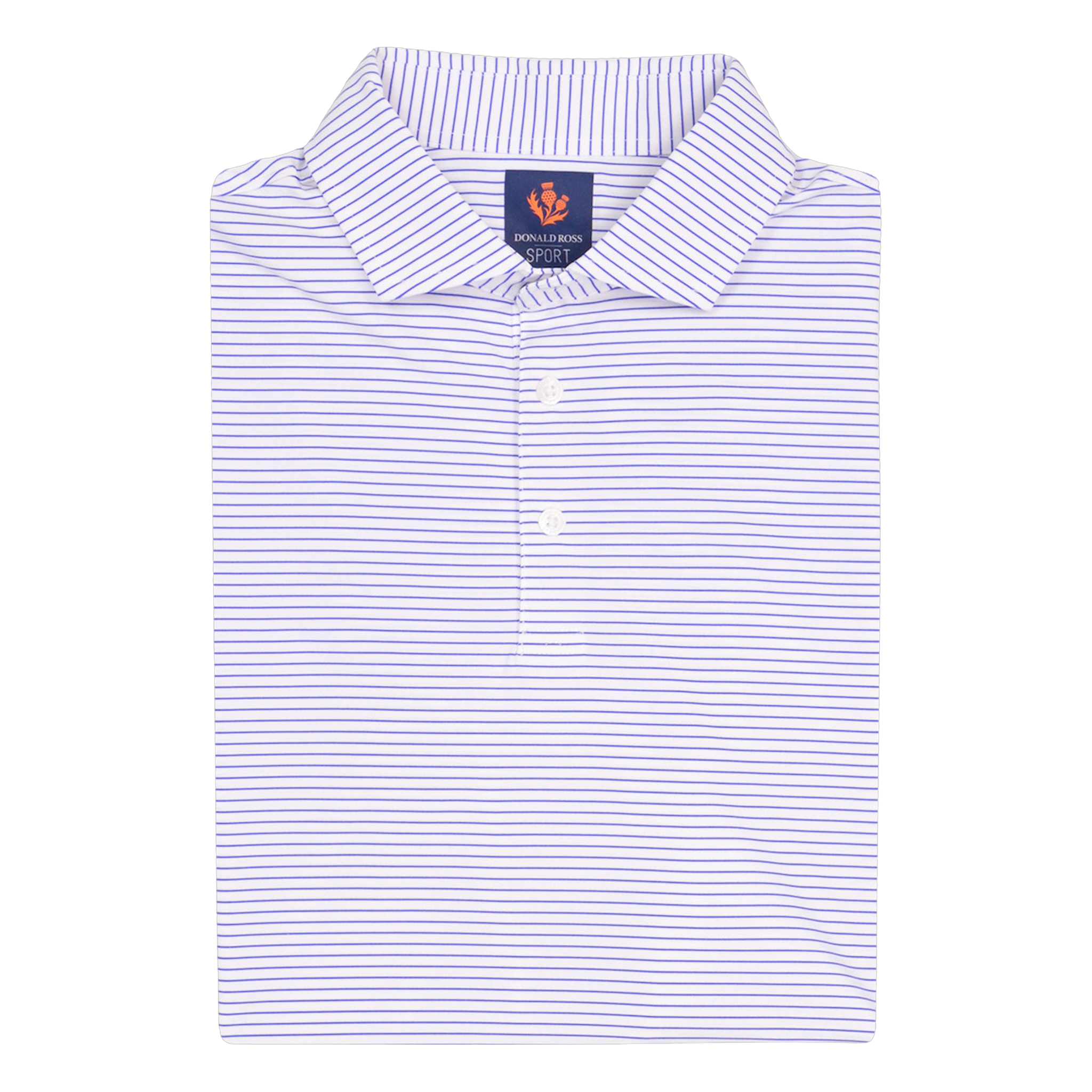 Sport Fit: Jersey Micro Stripe Short Sleeve Polo